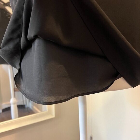 BCBGMaxAzria Black Joline Studded Crisscross Sleeveless Blouse, Size Small - Picture 11 of 15